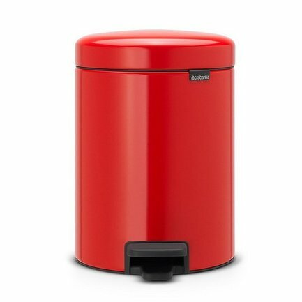 Brabantia Мусорный бак с педалью newIcon (5 л), 29.2х20.6х26.6 см, красный 112089 Brabantia