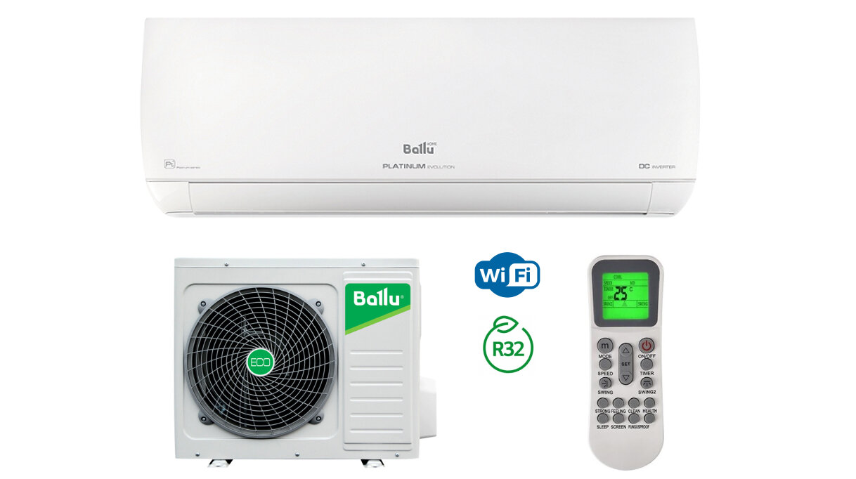 Кондиционер Ballu Platinum Evolution Inverter BSUI-12HN8_22Y Сплит-система