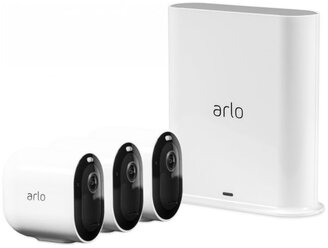 Комплект видеонаблюдения Netgear Arlo Pro 3 2K QHD Wire-Free Security 3-Camera System (VMS4340P-100EUS)