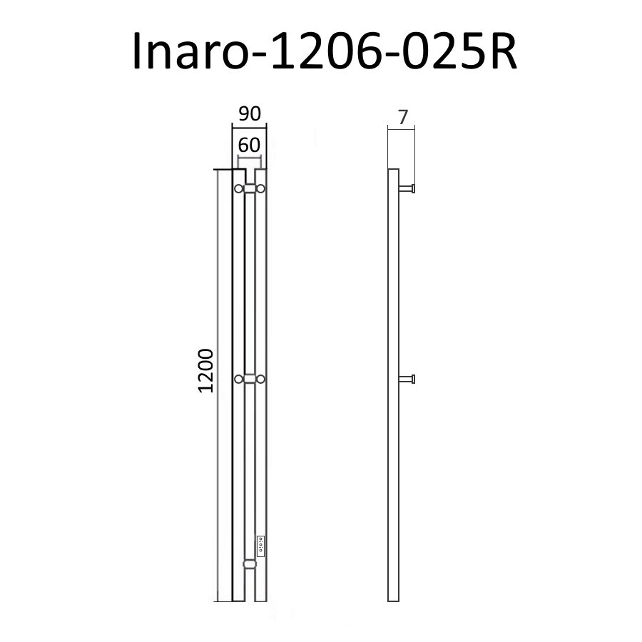 Полотенцесушитель электрический Маргроид Inaro 120х6 R хром - фото №7