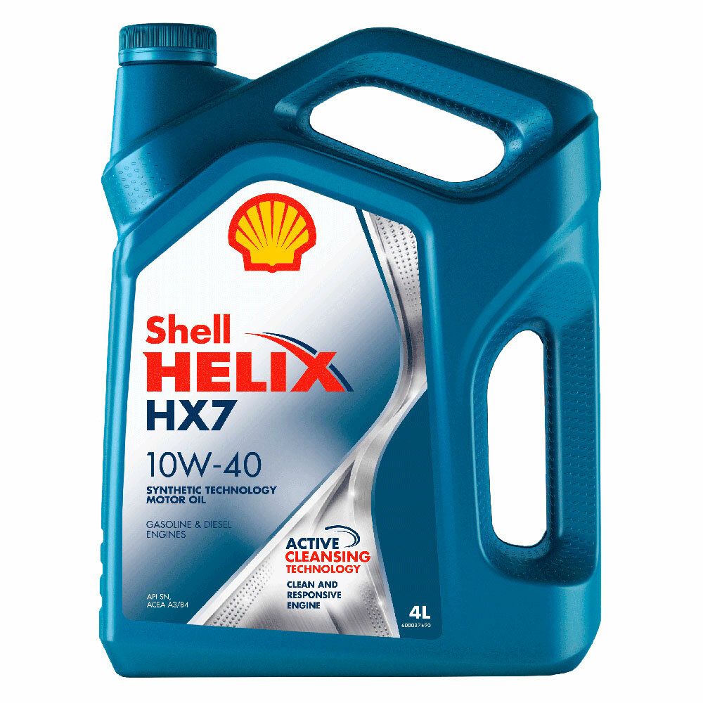 Моторное масло SHELL HELIX PLUS/HX7 10W40 4L (арт. 550040315) SHL-10W40HX7-4L