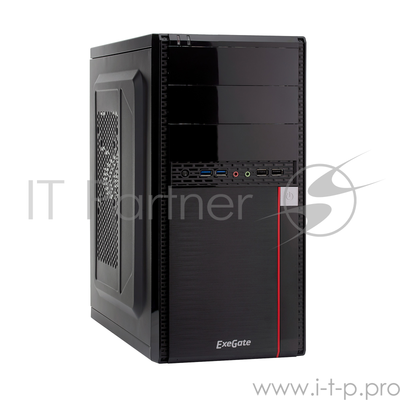 Корпус Exegate Ex277436rus Minitower Ma-371x Black, mATX (un450, 120mm) 2*USB+2*USB3.0, Audio Ex2774