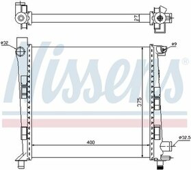 Радиатор Mercedes A-Class 97>04 NISSENS 62546