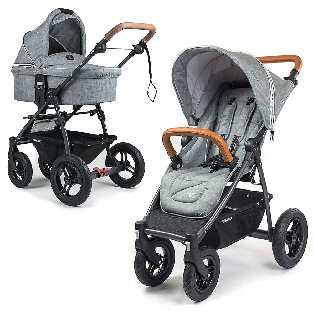 Коляска 2в1 Valco Baby Quad X, Tailormade Grey Marle