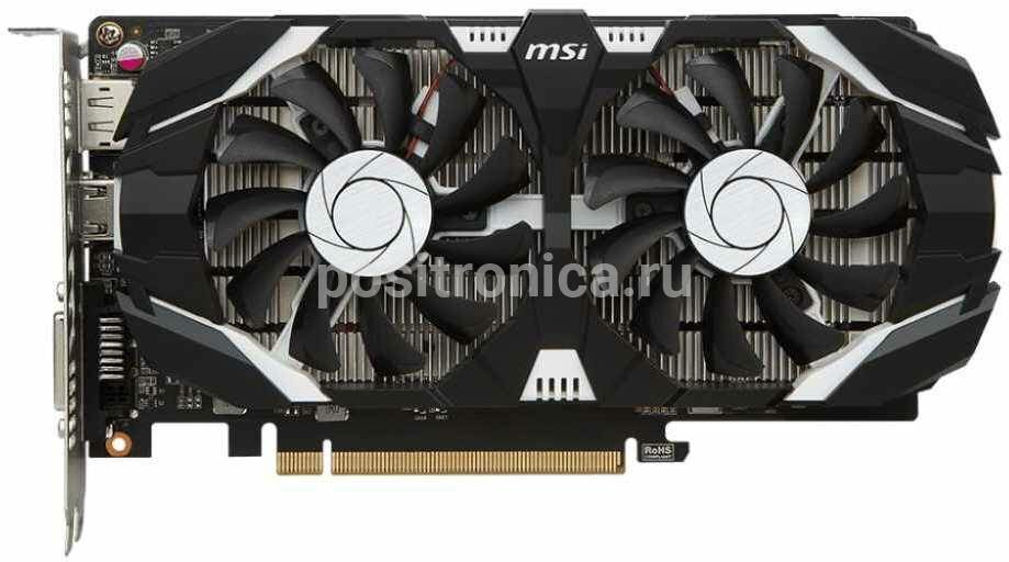 Видеокарта MSI GTX 1050 Ti 4GT OCV1 4096 МБ RET