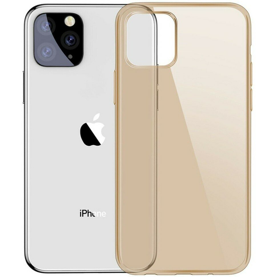 Силиконовый чехол Baseus для iPhone 11 Pro Max (золотой)