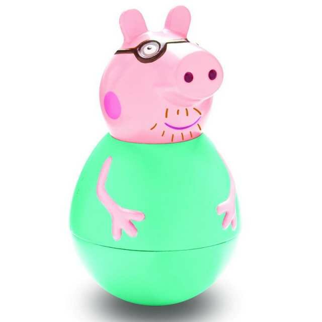 PEPPA PIG. Игровой набор. Фигурка неваляшка Папа Пеппы