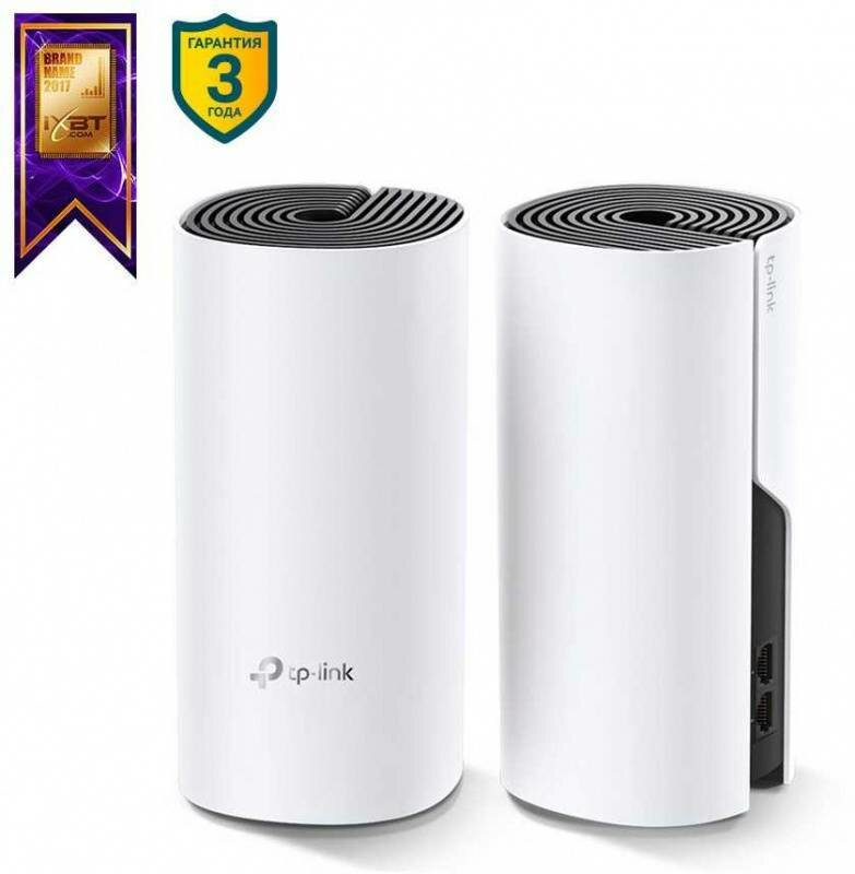 Бесшовный Mesh роутер TP-Link Deco M4 белый (deco m4(2-pack))