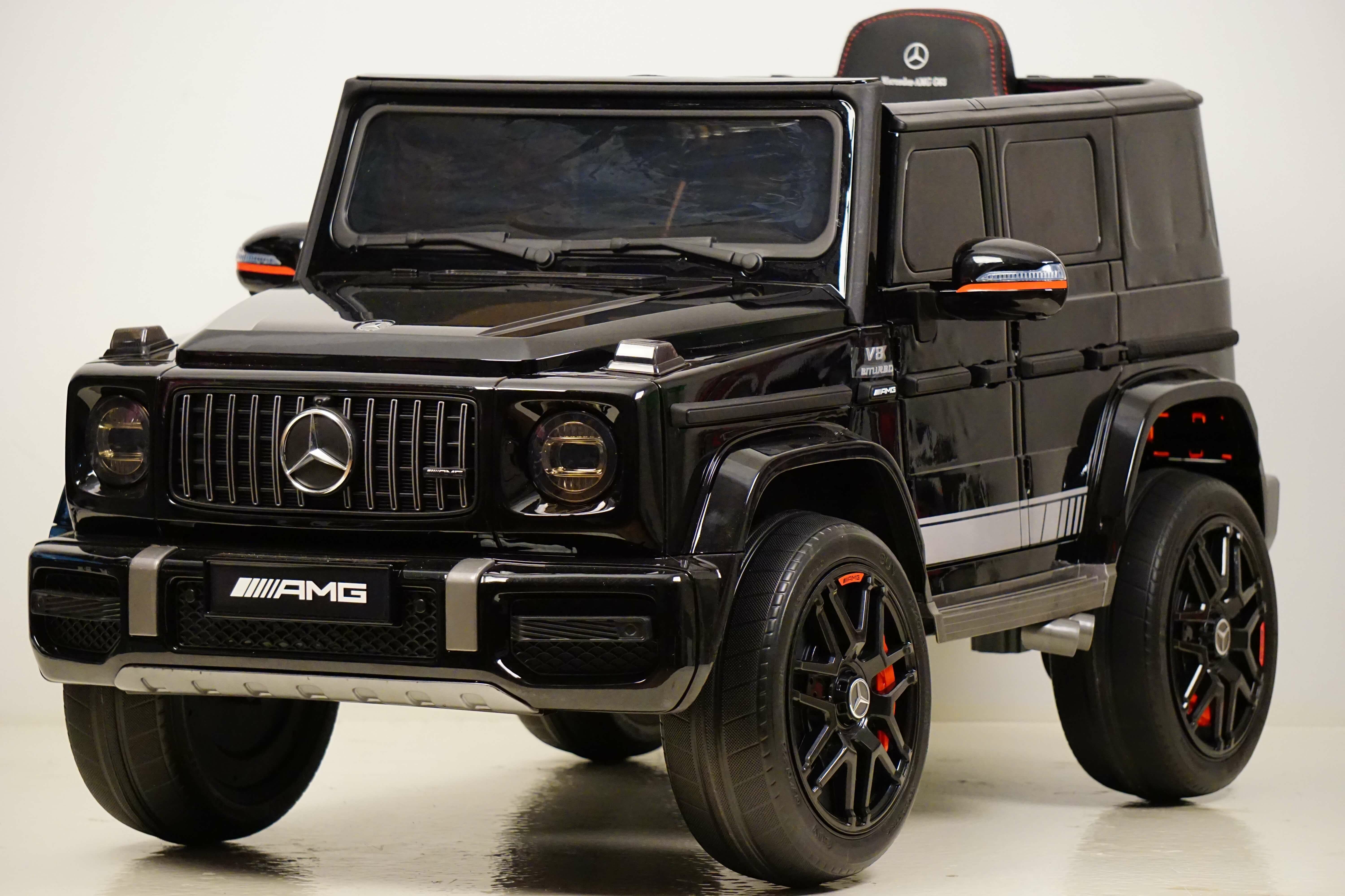 Детский электромобиль Mercedes-Benz G63 4WD (K999KK) черный (RiverToys), полноприводный, с пультом