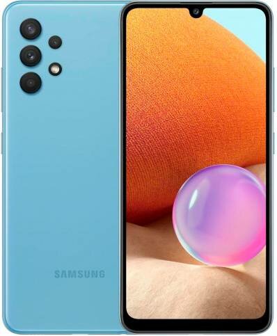 Смартфон Samsung Galaxy A32 SM-A325F 64ГБ, голубой (sm-a325fzbdcau)