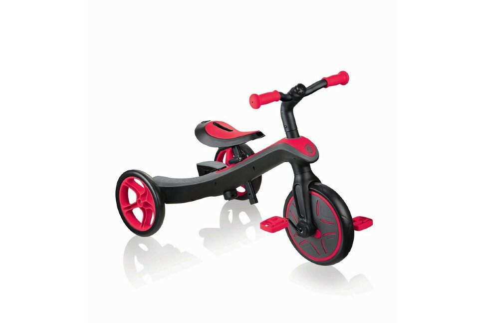 Велосипед-беговел "Globber" Trike Explorer (2 IN 1) (OneSize, Красный)