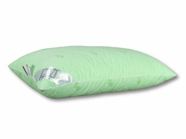 фото Подушка стеганая альвитек бамбук-перкаль 50х68С