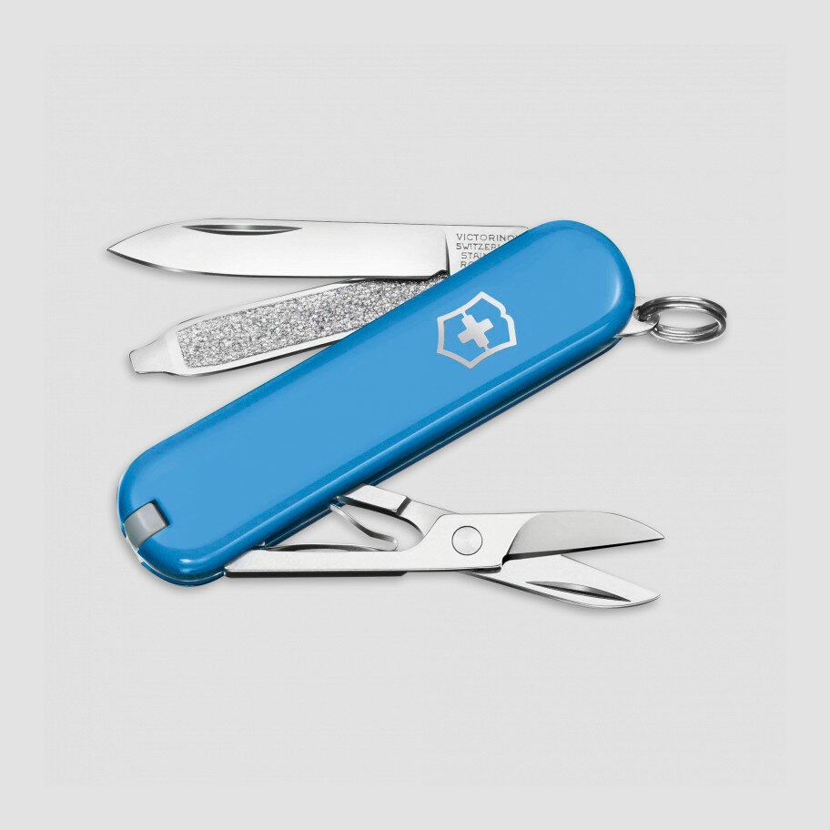 Нож швейцарский складной Victorinox «Classic SD Summer Rain», 7 функций, длина клинка: 4.0 см 0.6223.28G