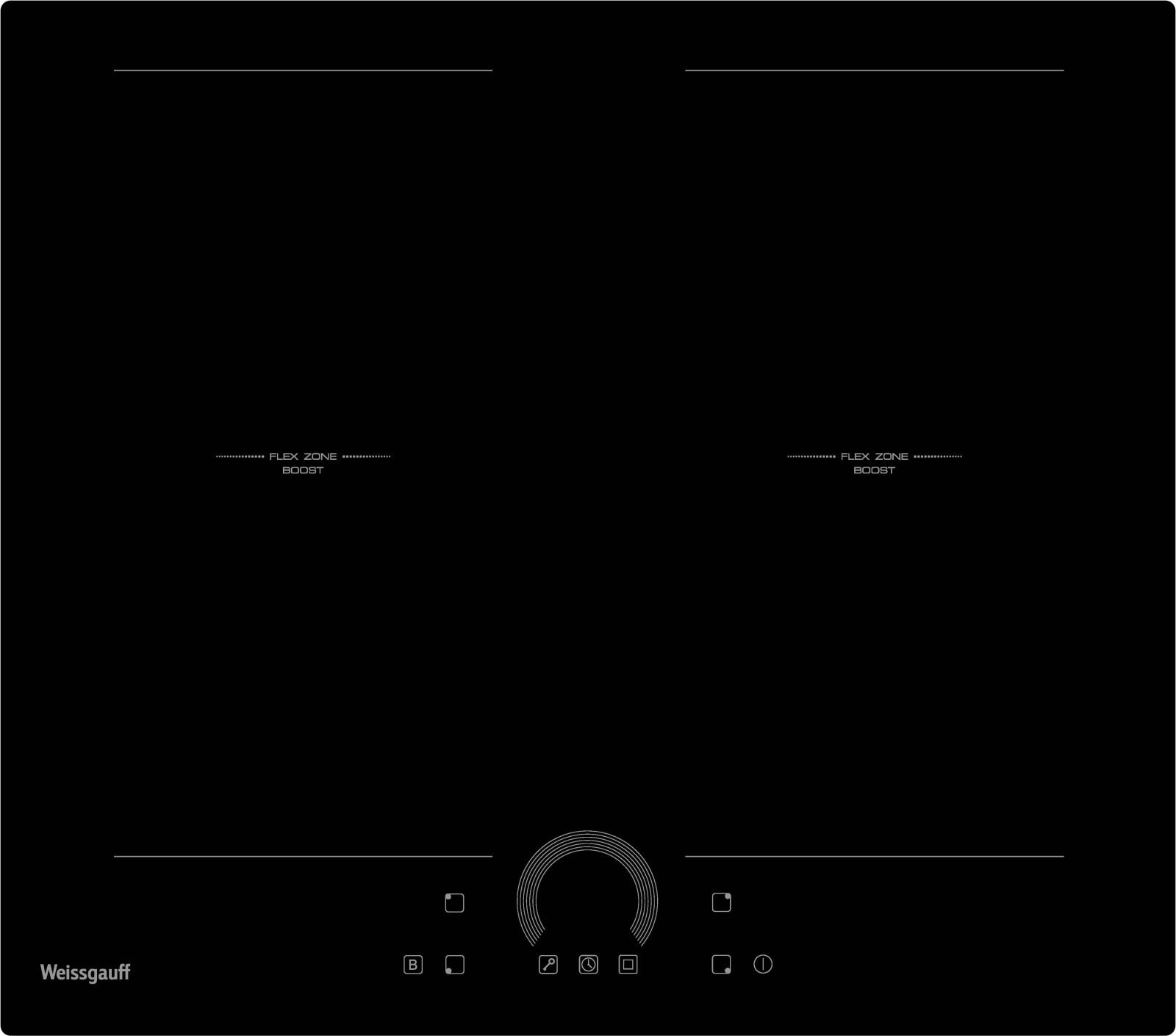 Индукционная варочная поверхность Weissgauff HI 642 BFZC черный