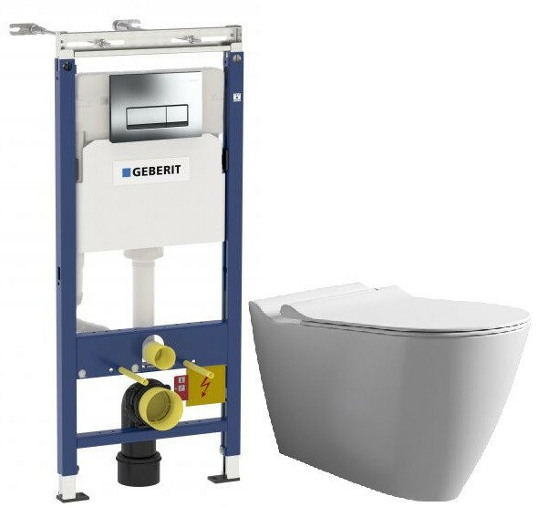 Комплект подвесной унитаз Bien Mineral MNKA052N1VP0W3000 + система инсталляции Geberit 458.125.21.1