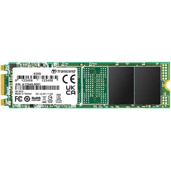 Накопитель SSD M.2 Transcend 1.0Tb MTS825 (TS1TMTS825S) (SATA3, up to 550/500MBs, 3D NAND, 360TBW, 22x80mm)