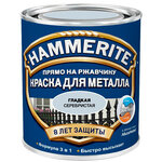 Краска по ржавчине Hammerite Smooth гладкая глянцевая Серебристая 2,2 л - изображение