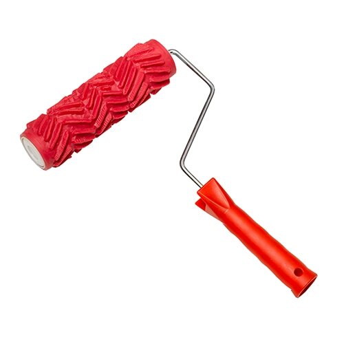 фото Валик малярный структурный в сборе рисунок Волна T4P 0309253