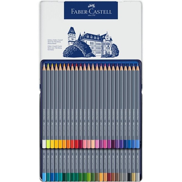 Faber-Castell Цветные карандаши Faber-Castell "Goldfaber", в металлической коробке, 48 шт