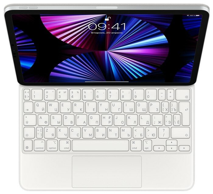 Клавиатура Apple Magic Keyboard для iPad Pro 11" (2021) белый, русская раскладка