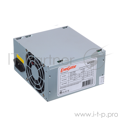   Exegate Ex256711rus-s Aa500, Atx, SC, 8cm fan, 24p+4p, 2*SATA, 1*IDE +  220V   .