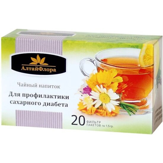 НПЦ Алтайская чайная компания чай Для профилактики сахарного диабета ф/п 15 г №20