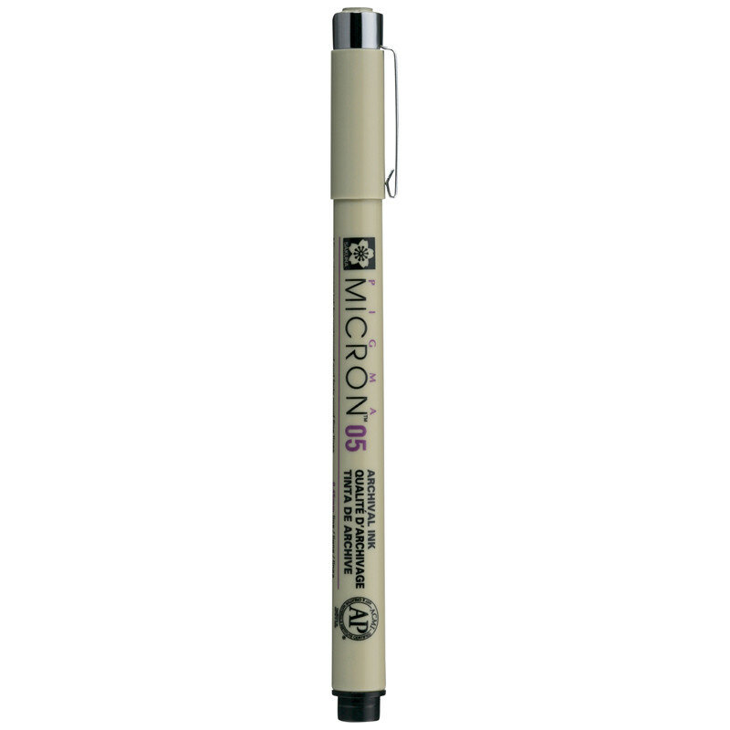 Ручка капиллярная Sakura "Pigma Micron" черная, 0,45мм, 288293
