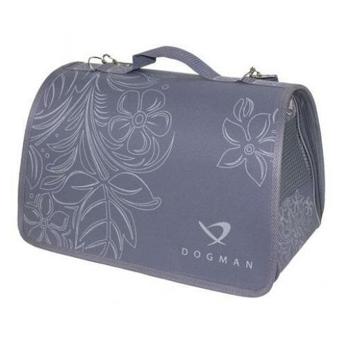 фото Сумка-переноска для животных Dogman Лира №4, 43х2829 см, серая
