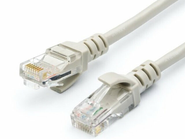 Сетевой кабель ATcom RJ45 cat.5e UTP 25m Grey АТ9171