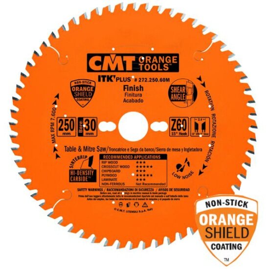 Пильный диск по дереву Cmt 272.150.40H, 150X20(+16)X1,5/1,0 16° 10° ATB + 8° SHEAR Z=40