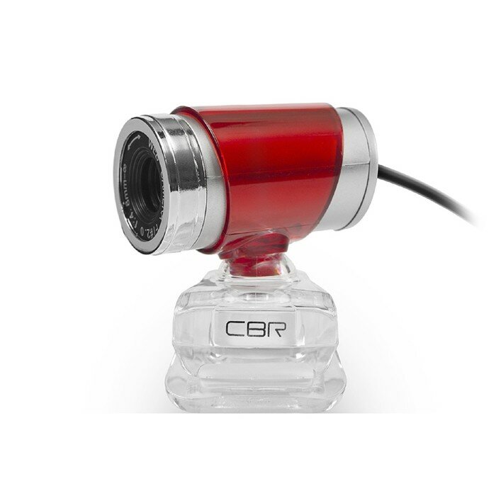 Web-камеры CBR Веб-камера CBR CW 830M Red, 0.3 МП, 640х480, USB 2.0, микрофон, красная