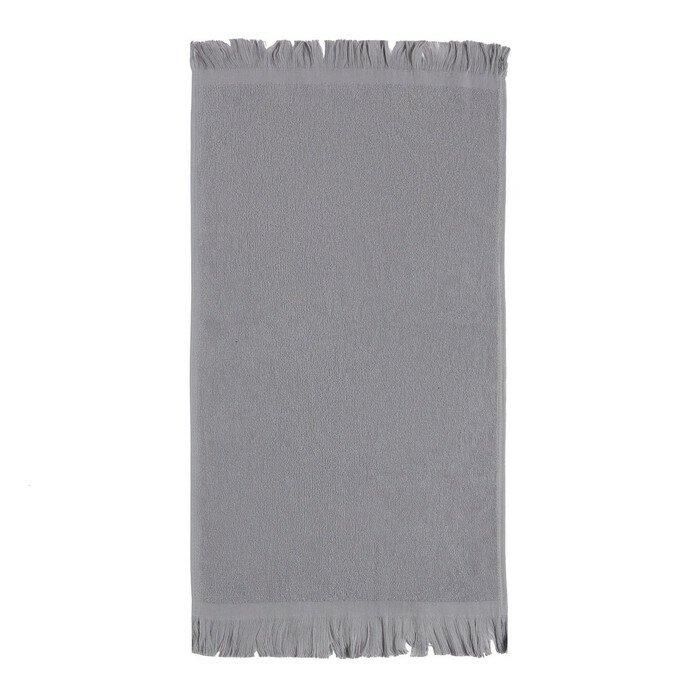 LoveLife Полотенце махровое Love Life Fringe, 30х60 см, цвет серый, 100% хлопок, 380 гр/м2 - фотография № 2