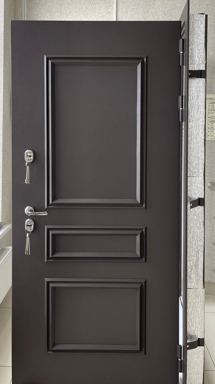 Дверь входная Венмар "Самури-3" термо Муар 8019 (860*2050 Правая) - фотография № 1