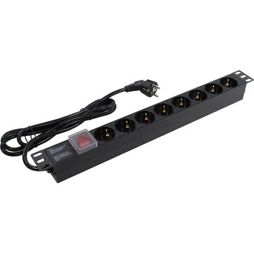 Блок силовых розеток Exegate ServerPro PDU-19H803 Al-8S-EU2-SW