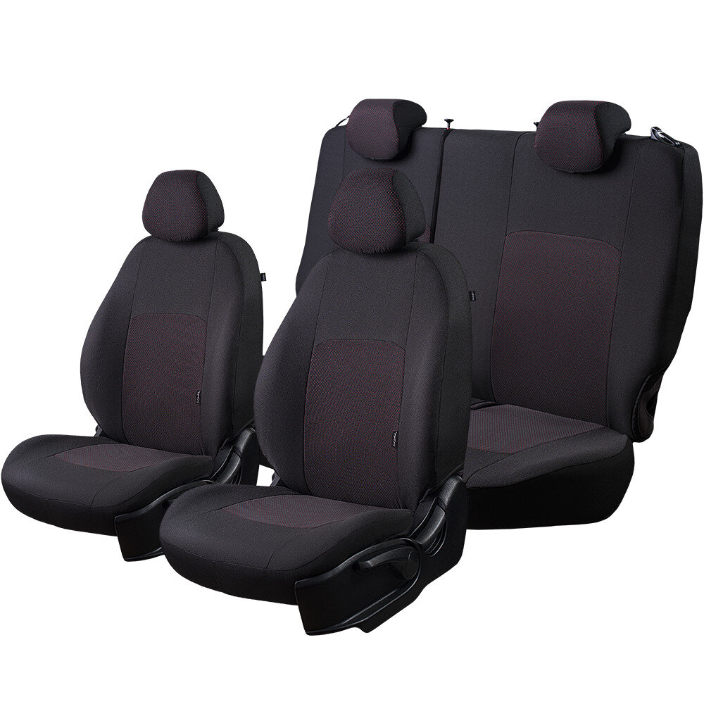 Авточехлы для автомобильных сидений Lord AutoFashion (лорд авто)& Hyundai Solaris-2, 02.2017, Седан, РЗС & стандарт эконом "Жаккард"