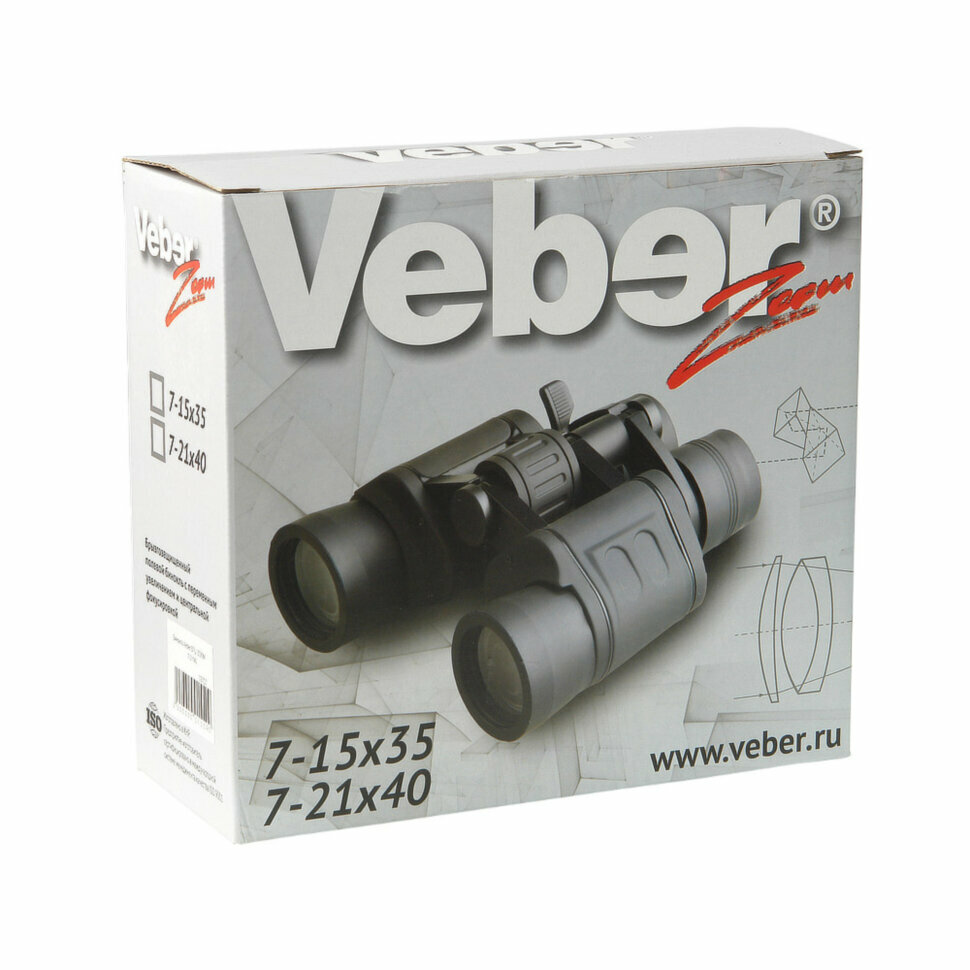 Бинокль Veber БПЦ ZOOM 7-21x40 (с85)