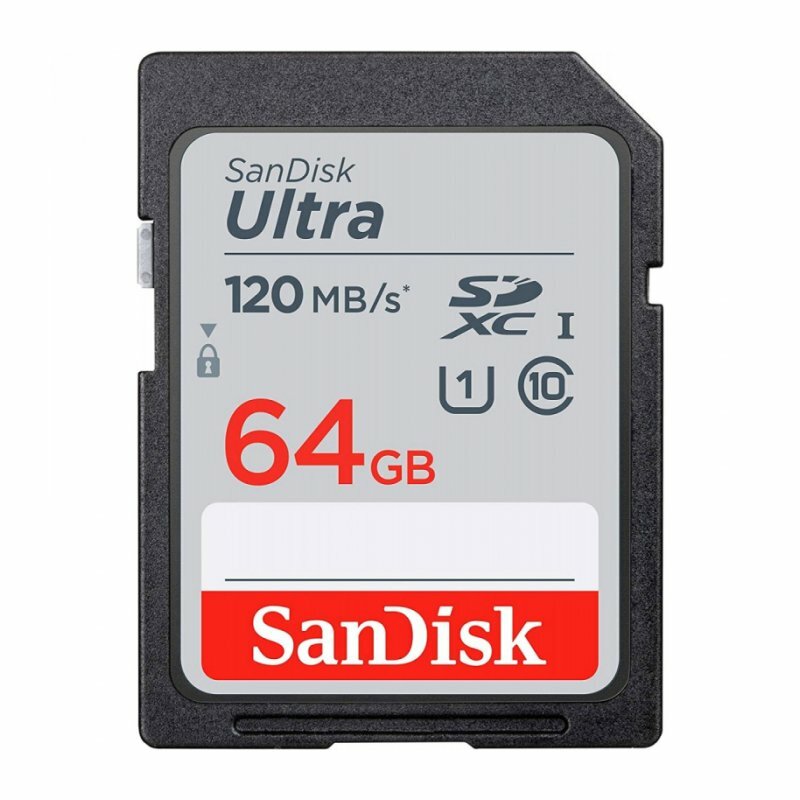 SanDisk Ultra SDXC Class 10 UHS-I 120MB/s 64GB (SDSDUN4-064G-GN6IN)