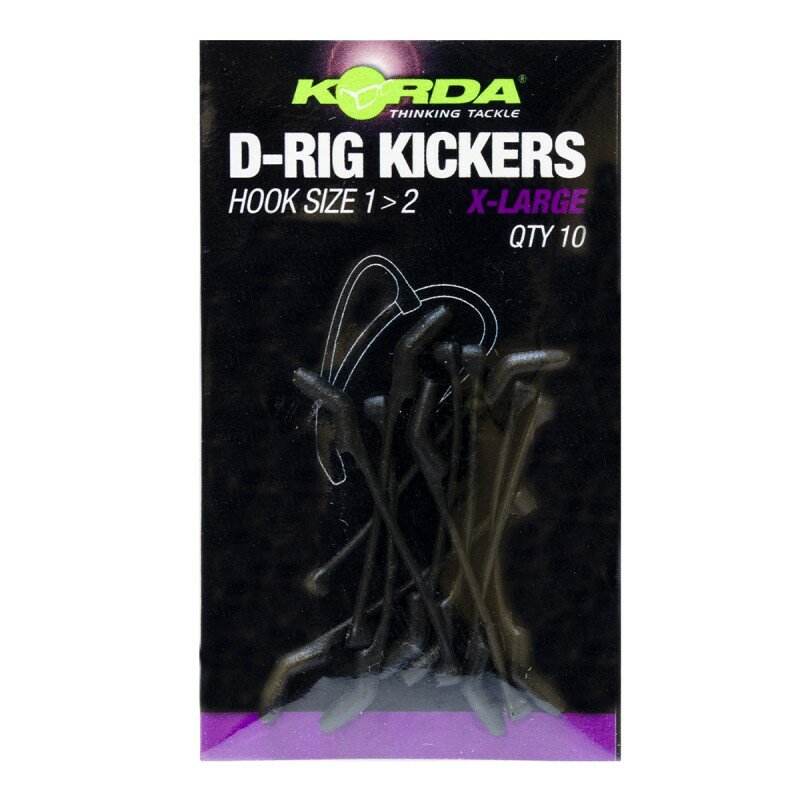 Лентяйка KORDA Kickers D-Rig Green Extra L для крючка №1-2