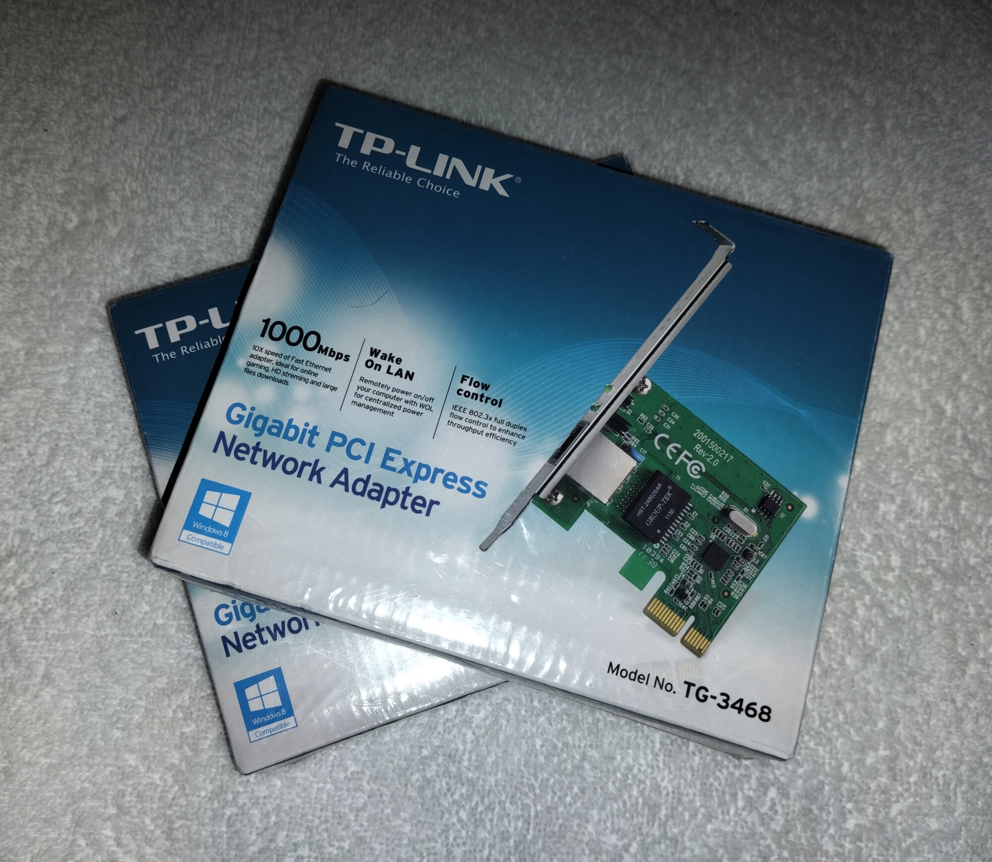 Сетевая карта TP-Link Сетевая карта (PCI Express сетевой адаптер) TP-Link TG-3468. Оригинал.