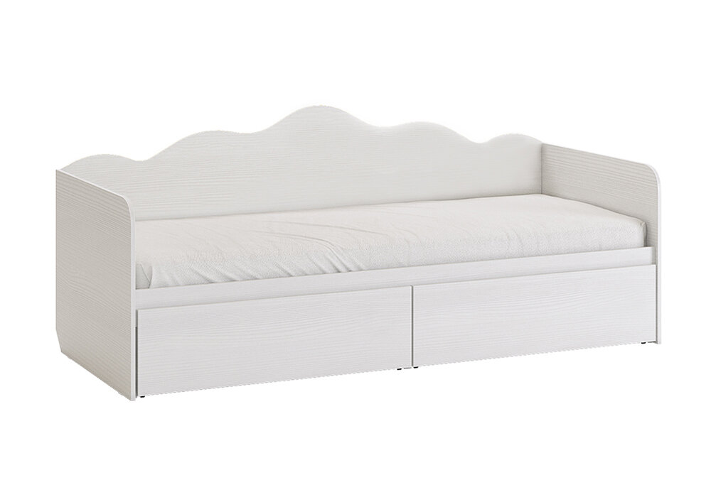 Кровать для ребенка Мебельсон Чудо белый рамух 194х87х86 см