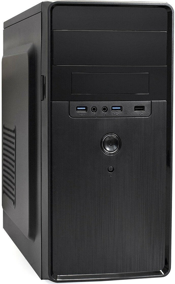 Корпус Exegate BA-309U2 Black mATX, Mini-ITX, Mini-Tower, без БП, 2xUSB 3.0, Audio