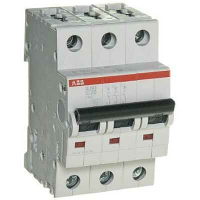   ABB S203 3P (C) 6kA 20  2CDS253001R0204