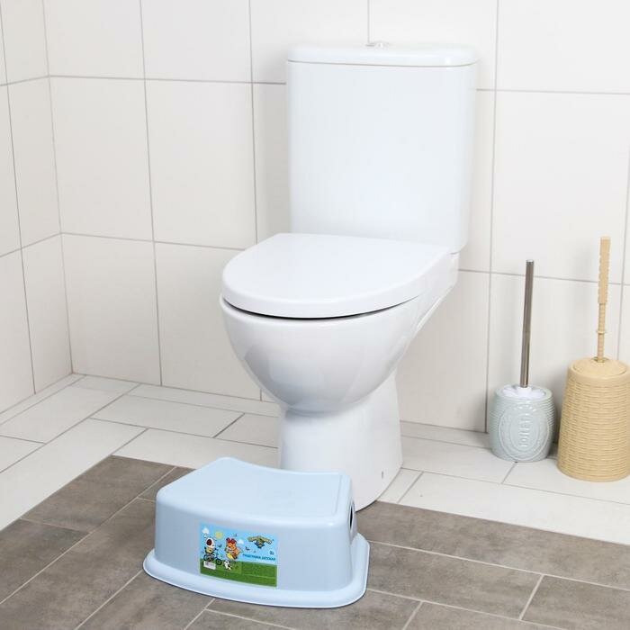 фото Детский табурет-подставка, цвет светло-голубой