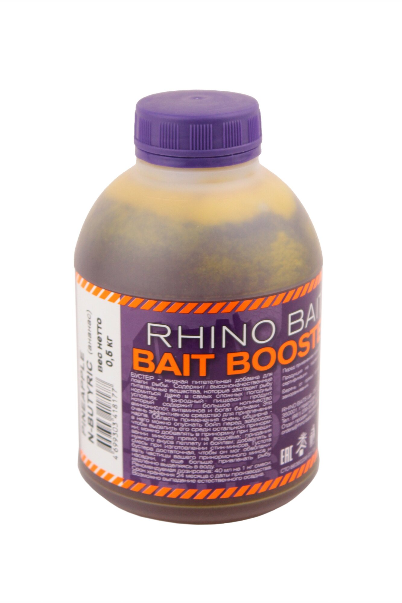 Ликвид Rhino Baits Bait booster food Pineapple N-Butyric ананас 500мл