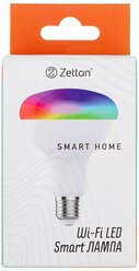 Умная лампа Zetton LED RGBCW Smart Wi-Fi Bulb BR20 E27 8Вт ZTSHLBRGBCWE274RU (коробка)