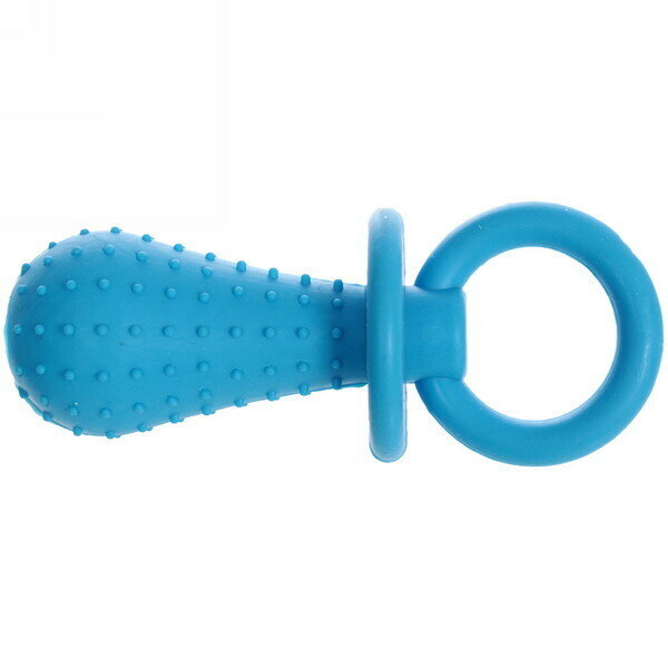 Игрушка для собаки «Bubble gum-Соска» 9,5см цвет голубой Ultramarine - фотография № 2