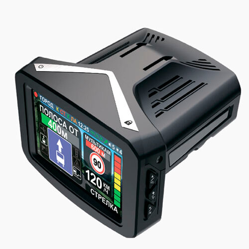 Видеорегистратор с радар-детектором IntegoVX-1500SW, GPS, черный