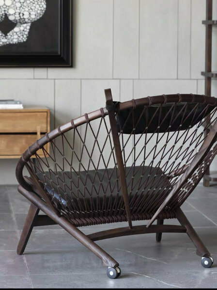 Дизайнерское современное кресло Hans J Wegner Style PP 130 Hoop Chair - фотография № 5