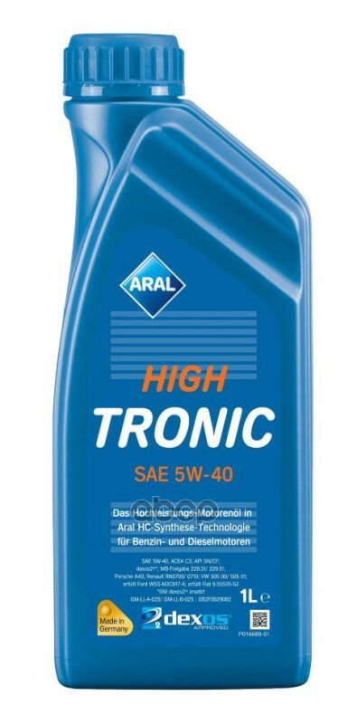 ARAL Aral Масло High Tronic 5w-40 (Synt) 1л