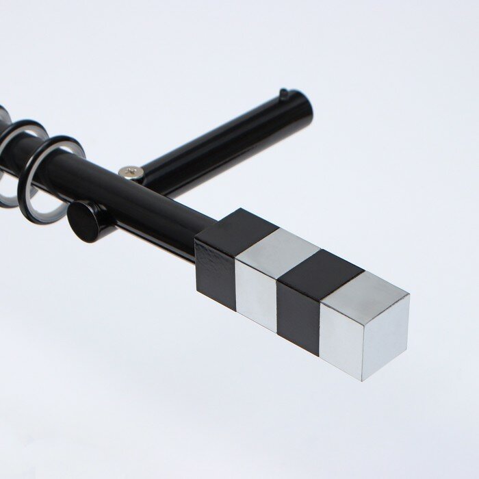 фото Наконечник на карниз d=19 мм «Магнум», цвет чёрный/хром